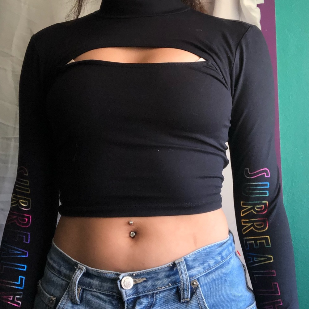 Forever 21 workout top long sleeve